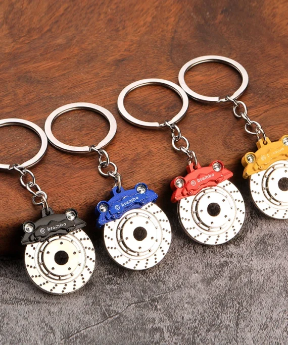 Brake Disc Fancy Key Chain Rotatable 360